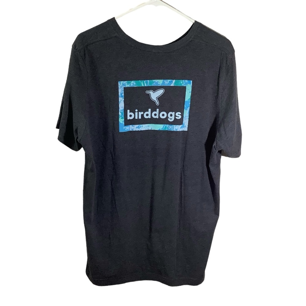 Birddogs Short Sleeve Graphic Tee Logo Heather Grey